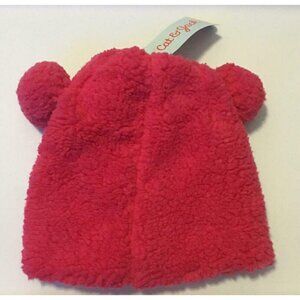 Cat Jack Girls Fleece Pompom Ears Beanie Pink Age 8 - 16